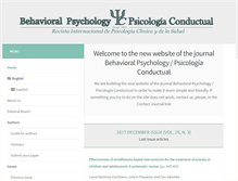 Tablet Screenshot of behavioralpsycho.com